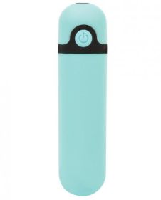 Simple and True Rechargeable Vibrating Bullet Teal Blue