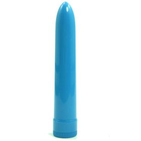 Ladys Mood 7 Inches Plastic Vibrator Blue