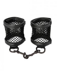 Sex and Mischief Fishnet Cuffs Black