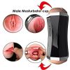 3 in 1 Male Masturbators Adult Sex Toys with Realistic Textured Mouth Vagina and Tight Anus, Men's Pocket Pussy Blowjob Stroker Anal Play Sex Toys for