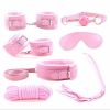 SM Bondage Restraint Set Sex Handcuffs Whip Anal Beads Butt Plug Anal Plug Bullet Vibrator Sex Toys for Woman Adult S&M Fetish